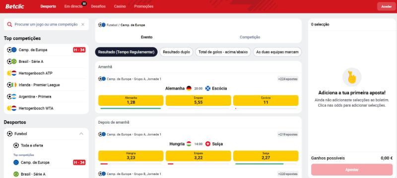 Betclic apostas Euro 2024