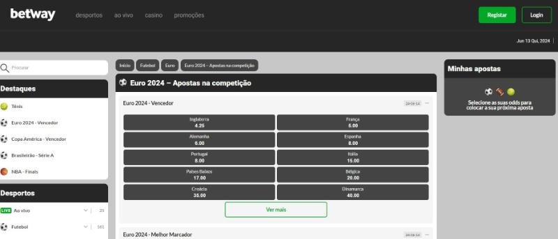 Betway apostas Euro 2024