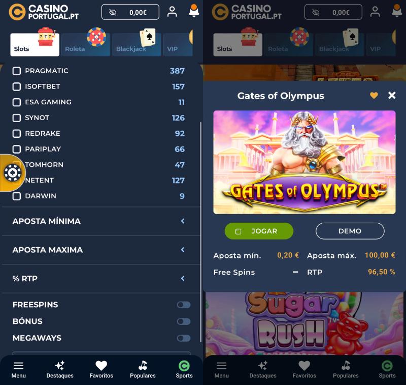 App casino Portugal