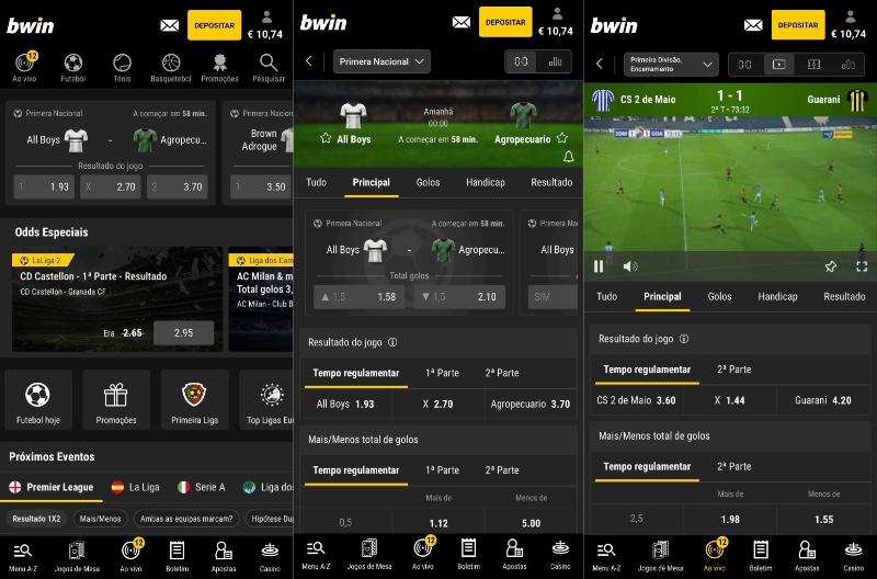 App de apostas Bwin