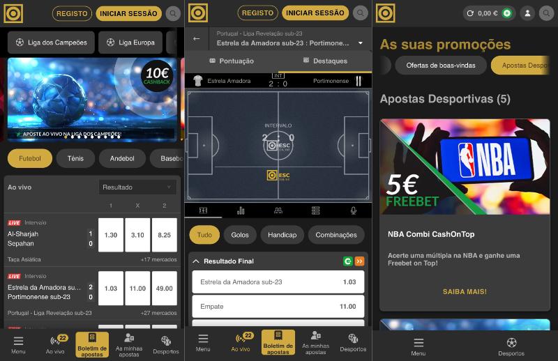 App de apostas ESC Online