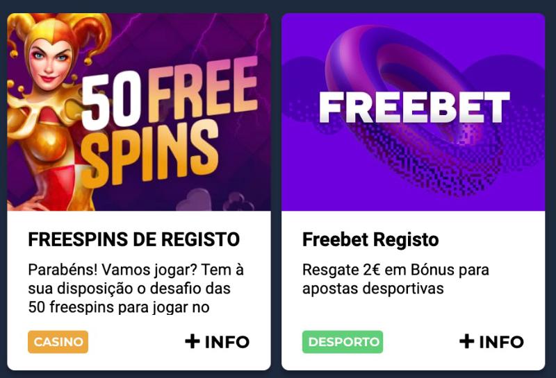 Bónus de registo do Casino Portugal